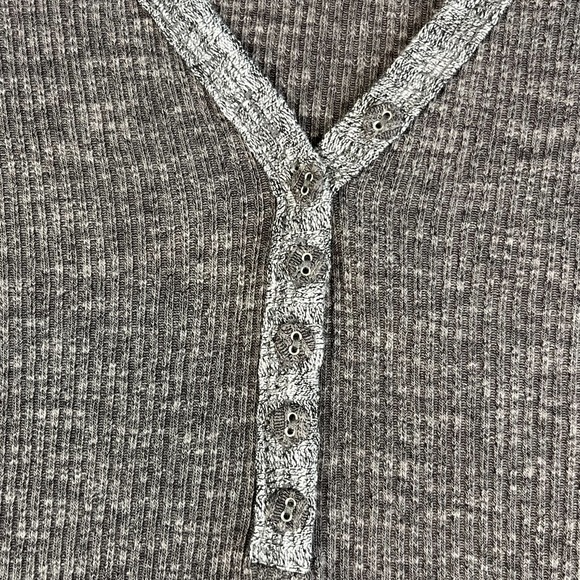 Bella Swan Elana Gilbert Long Sleeve Top Womens Large Brown/Gray Stretch - Picture 7 of 11